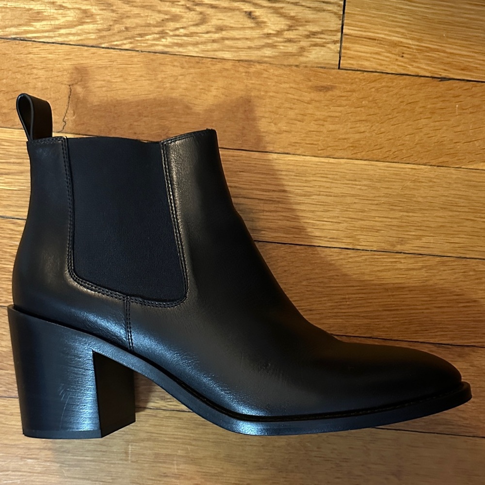 Jenni Kayne Black Leather Ankle Booties
